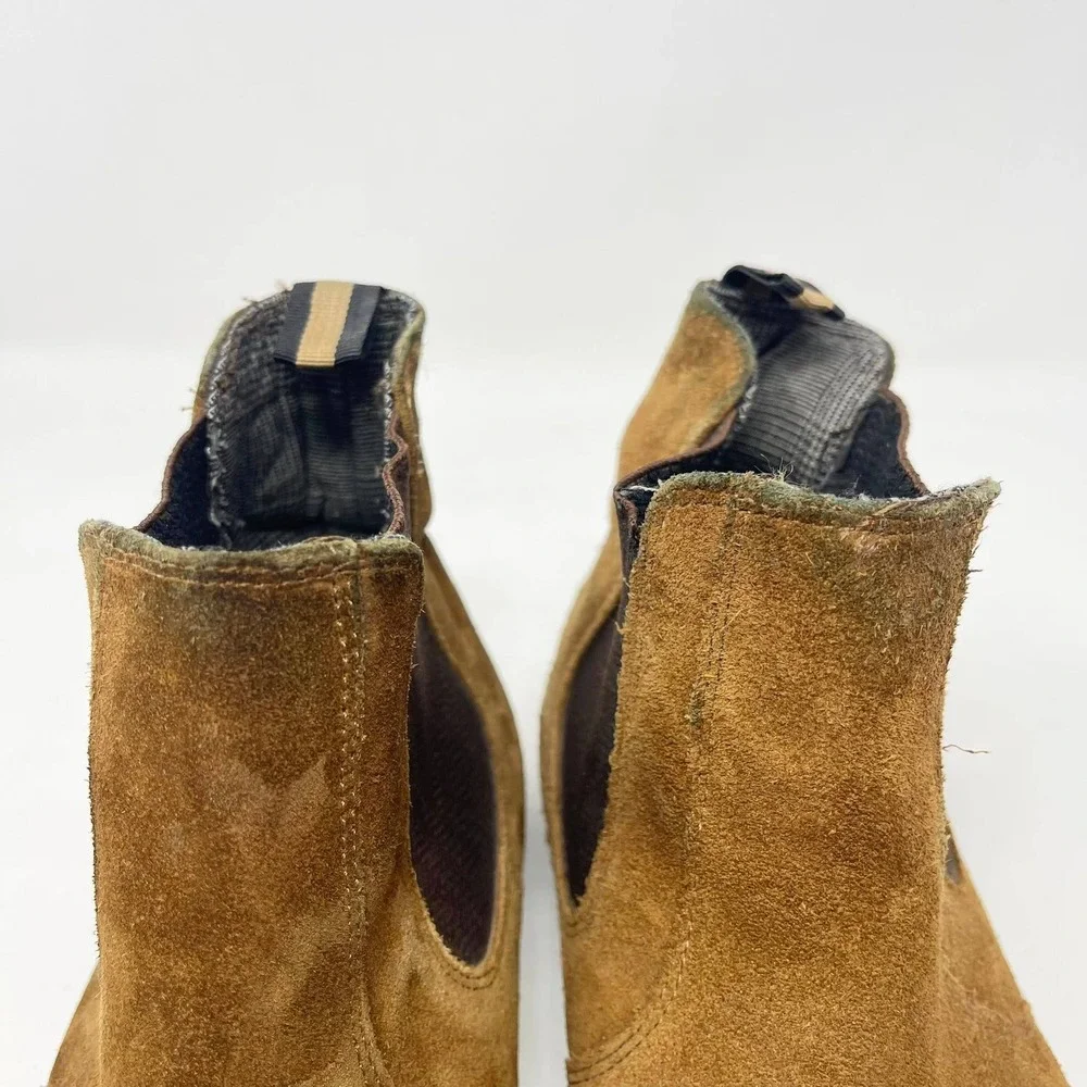 Crevo Reggie Boot‎ Mens 9 Chestnut Brown Suede Casual Slip On Chelsea Gorpcore